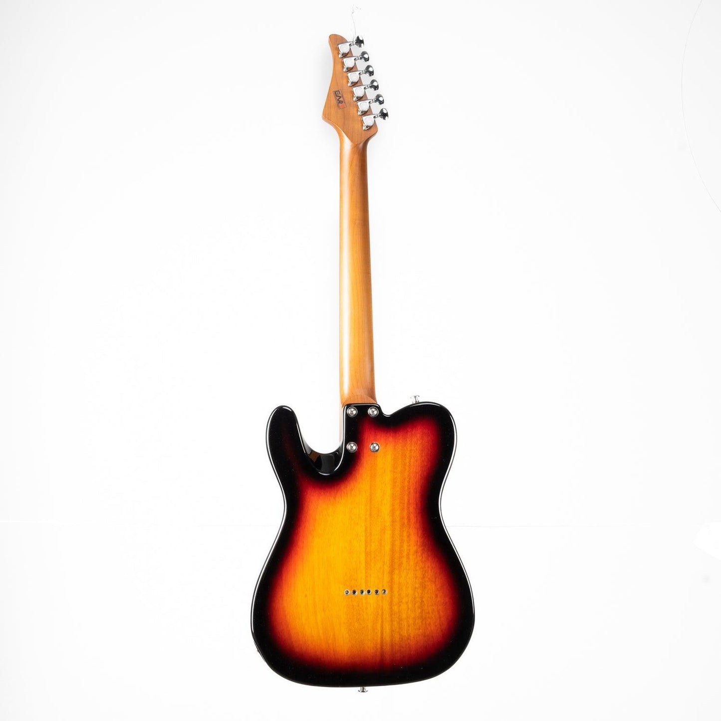 lp3_e-tt2_sunburst_back Eart Guitars, E-TT2 Semi Hollow Body Electric Guitars Humbucker Pickups Fixed Bridge LP3, Sunburst