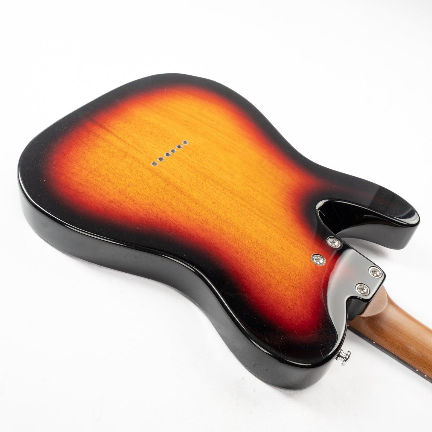 lp3_e-tt2_sunburst_body_back Eart Guitars, E-TT2 Semi Hollow Body Electric Guitars Humbucker Pickups Fixed Bridge LP3, Sunburst