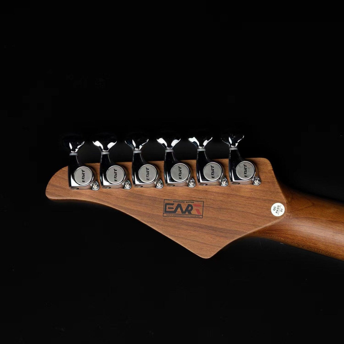 lp3_e-tt2_white_headstock_back Eart Guitars, E-TT2, Semi Hollow Body Electric Guitars Humbucker Pickups Fixed Bridge LP3, White