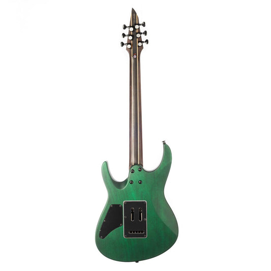 mmexport1720622918893_1 Eart Guitars, EX-H6-ULTRA Right Handed 6 Strings Electric Guitar, 2-Point Floating Tremolo Bridge, Green Burst