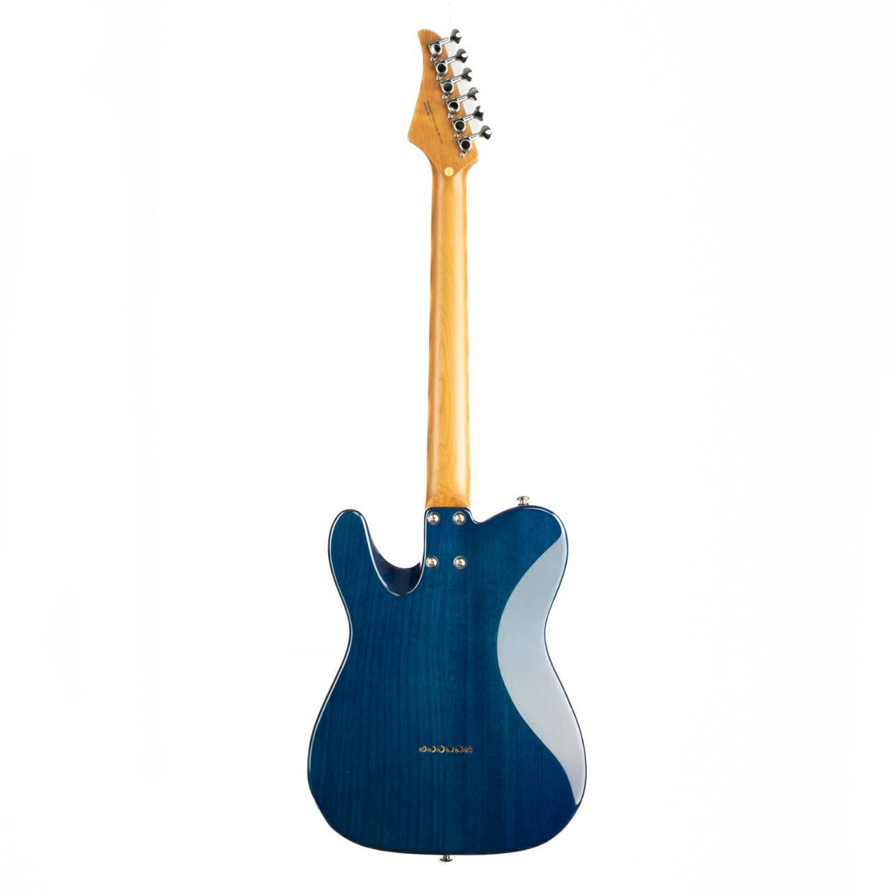 nk-c1-blue_back Eart Guitars, NK-C1(N), T Model Single Coil Pickups, 3-saddle Bridge Electric Guitar, Blue