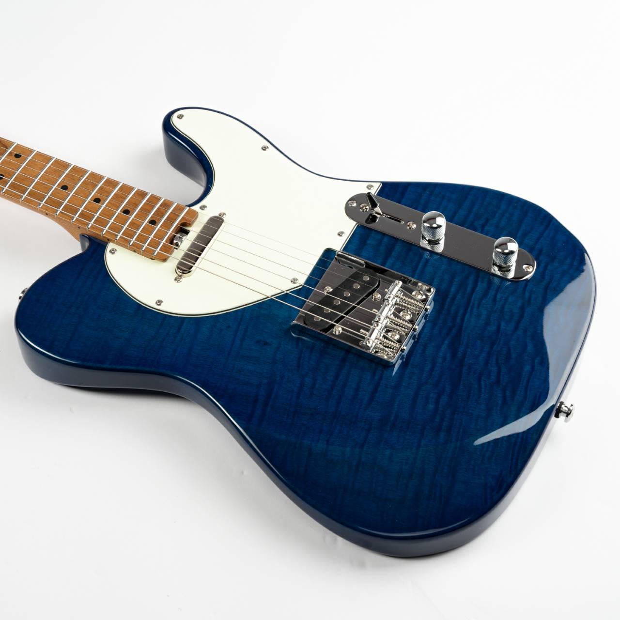 nk-c1-blue_body_front Eart Guitars, NK-C1(N), T Model Single Coil Pickups, 3-saddle Bridge Electric Guitar, Blue