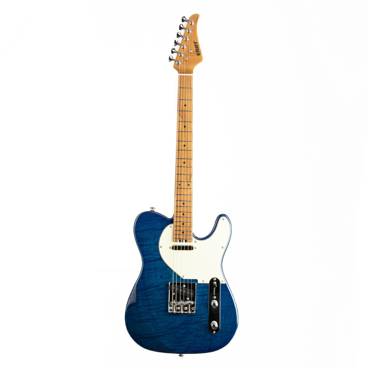 nk-c1-blue_front Eart Guitars, NK-C1(N), T Model Single Coil Pickups, 3-saddle Bridge Electric Guitar, Blue