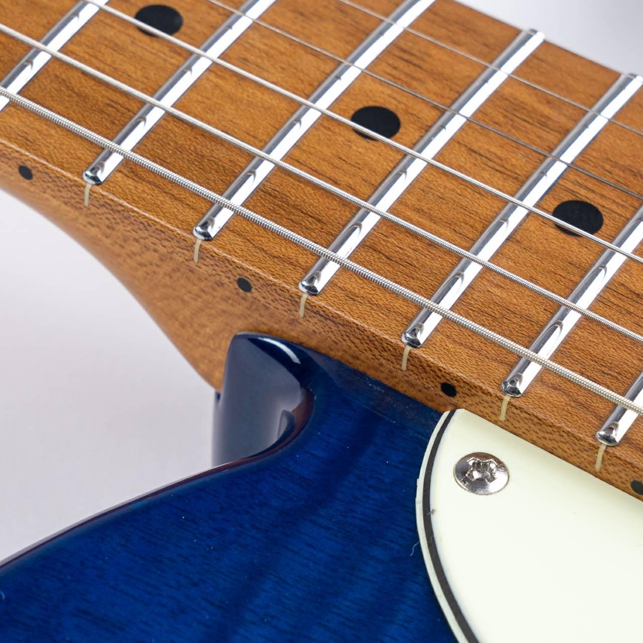 nk-c1-blue_neck Eart Guitars, NK-C1(N), T Model Single Coil Pickups, 3-saddle Bridge Electric Guitar, Blue