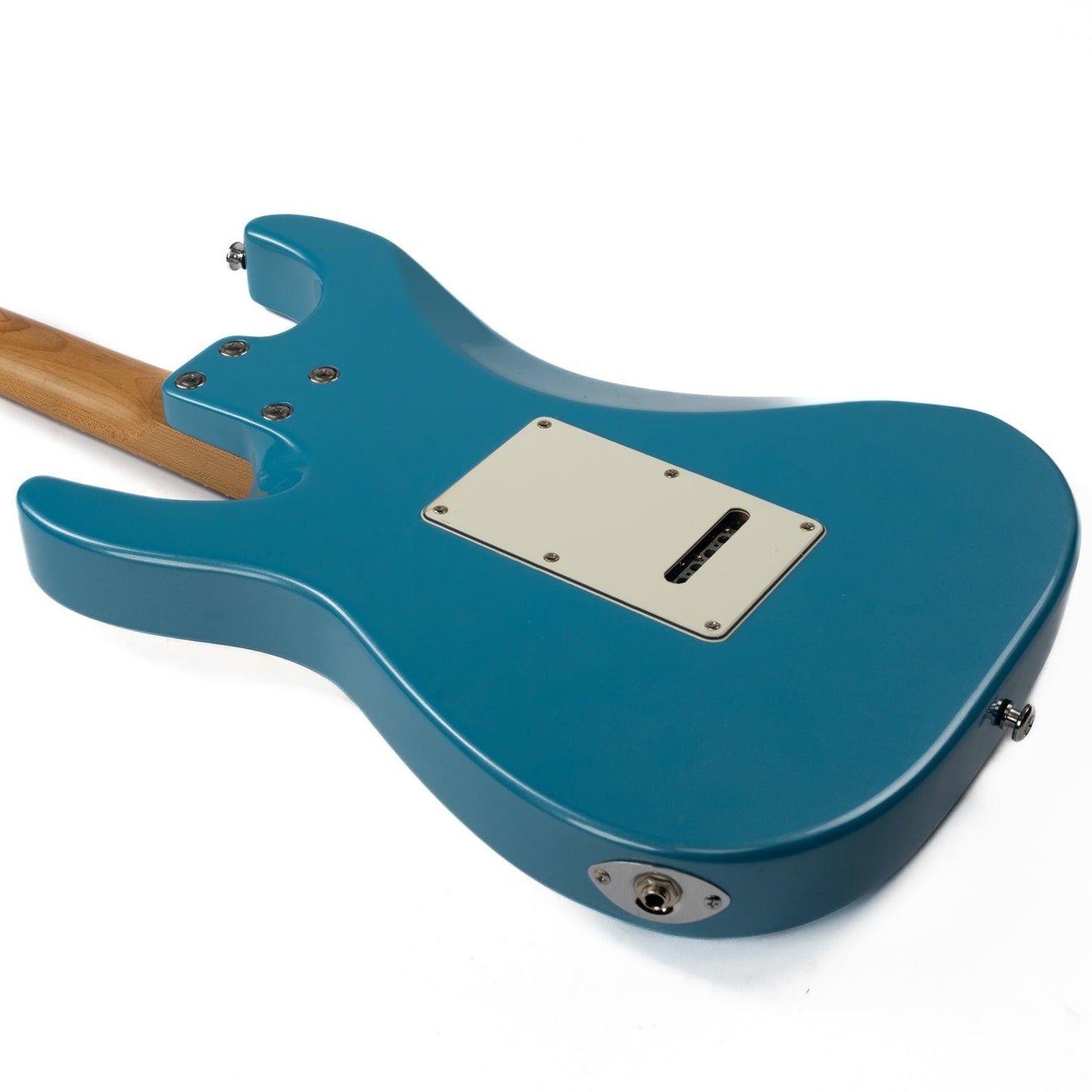 nk-vs60_blue_body_back Eart Guitars, NK-VS60, 2-Point Synchronized Tremolo Bridge Alnico V Pickups Classic Electric Guitars, Pearl blue