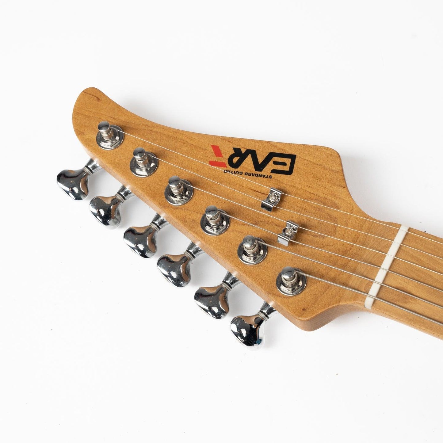nk-vs60_blue_headstock_front Eart Guitars, NK-VS60, 2-Point Synchronized Tremolo Bridge Alnico V Pickups Classic Electric Guitars, Pearl blue