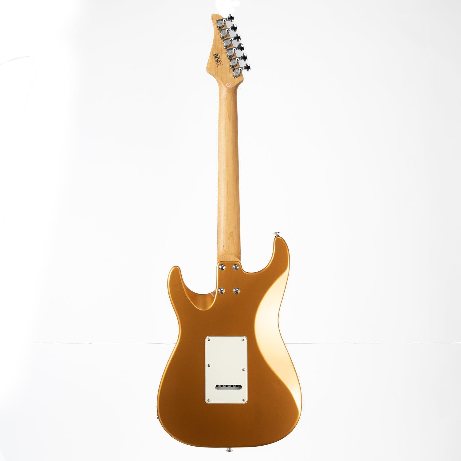 nk-vs60_gold_back Eart Guitars, NK-VS60, 2-Point Synchronized Tremolo Bridge Alnico V Pickups Classic Electric Guitars, Gold