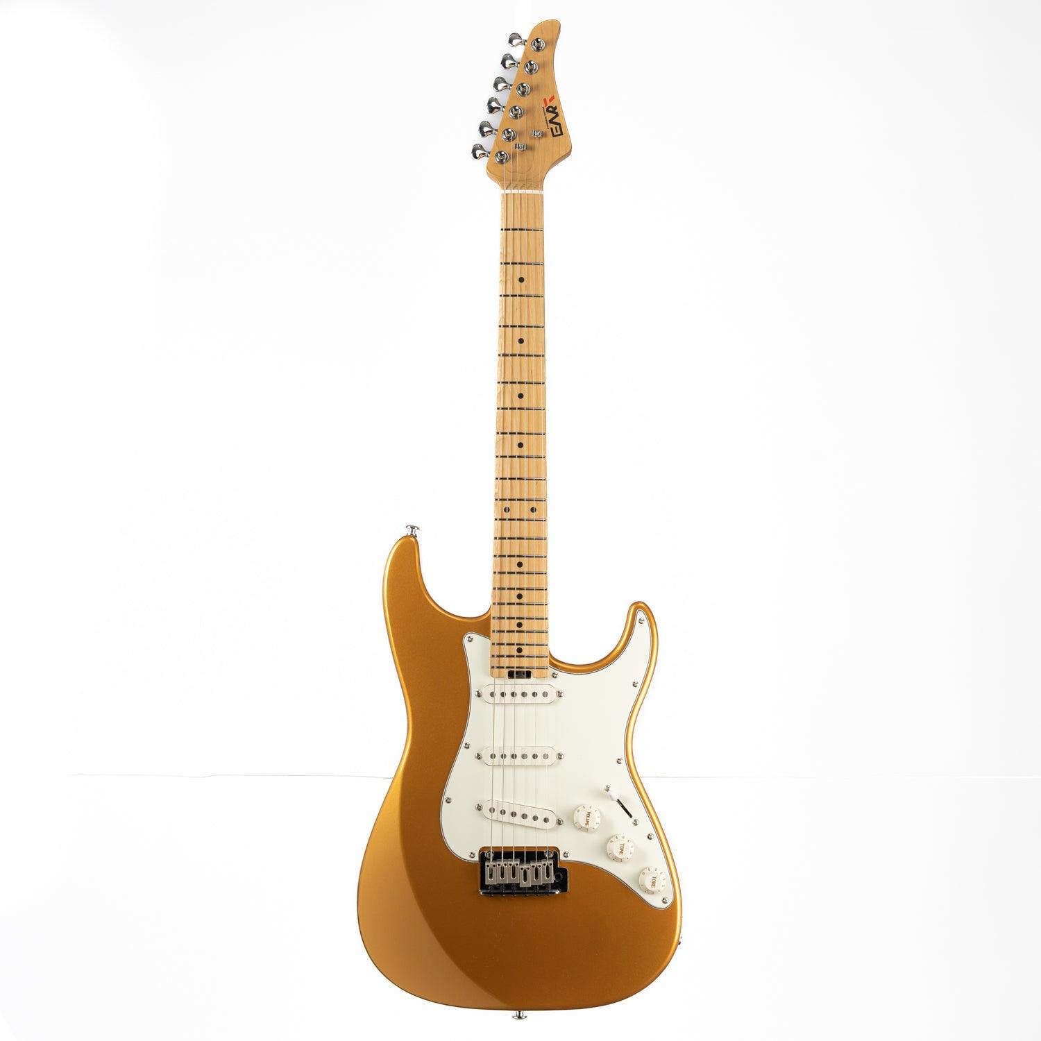 nk-vs60_gold_front_main Eart Guitars, NK-VS60, 2-Point Synchronized Tremolo Bridge Alnico V Pickups Classic Electric Guitars, Gold