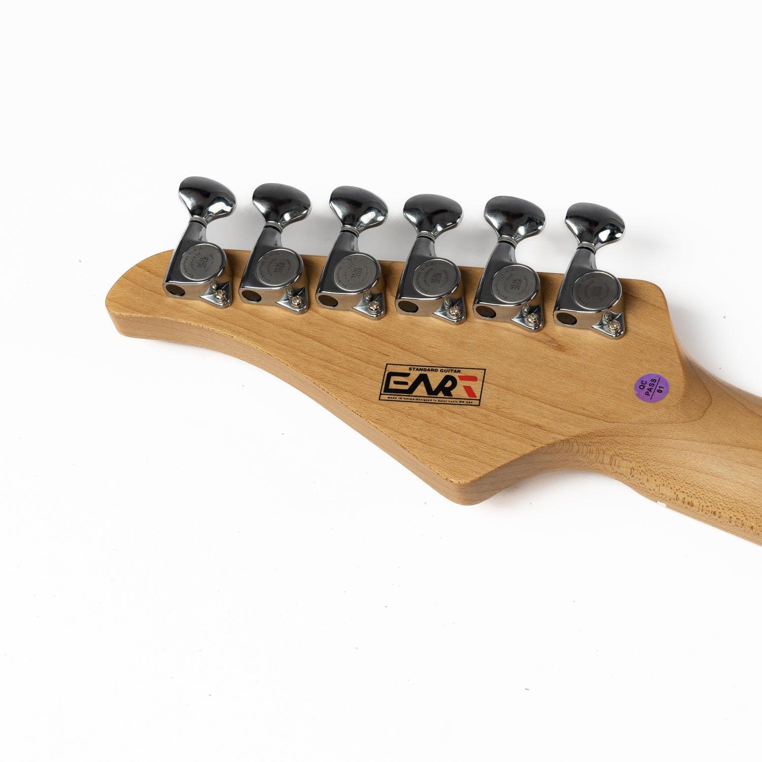 nk-vs60_gold_headstock_back Eart Guitars, NK-VS60, 2-Point Synchronized Tremolo Bridge Alnico V Pickups Classic Electric Guitars, Gold