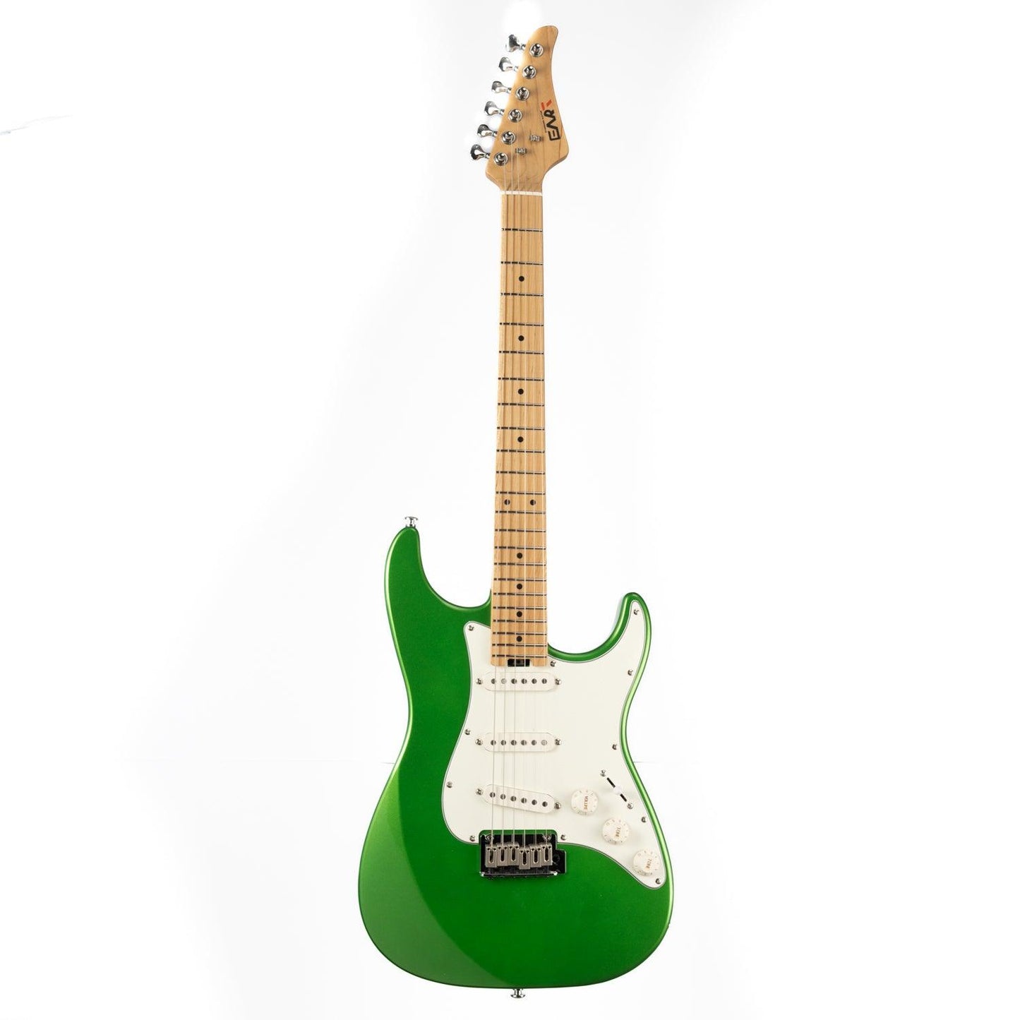 nk-vs60_green_front_main Eart Guitars, NK-VS60, 2-Point Synchronized Tremolo Bridge Alnico V Pickups Classic Electric Guitars, Pearl green
