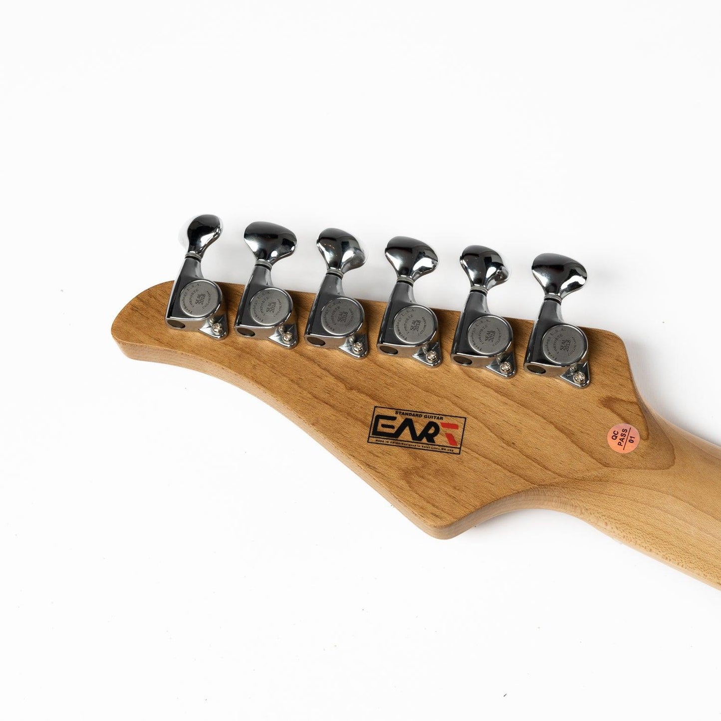 nk-vs60_green_headstock_back Eart Guitars, NK-VS60, 2-Point Synchronized Tremolo Bridge Alnico V Pickups Classic Electric Guitars, Pearl green