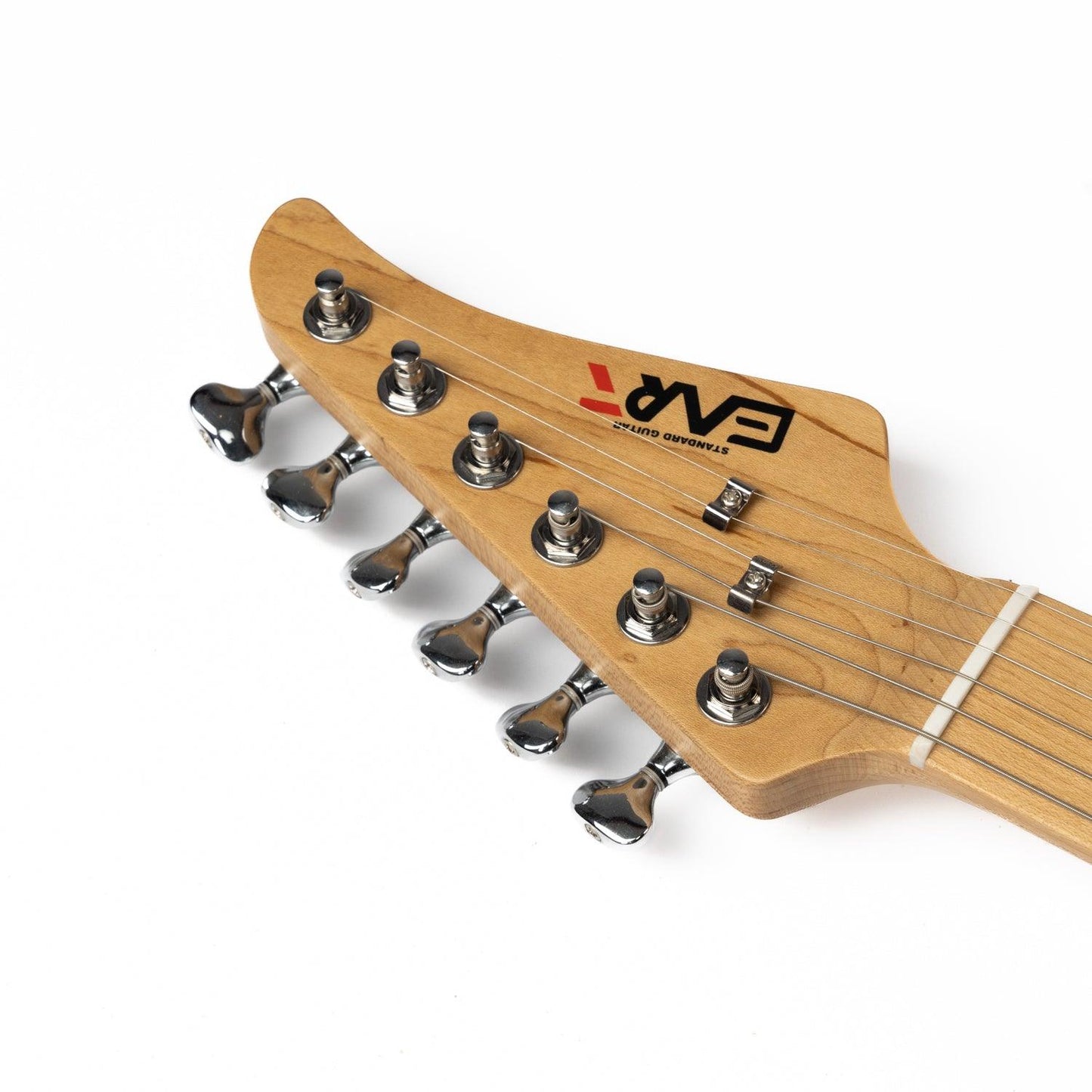 nk-vs60_green_headstock_front Eart Guitars, NK-VS60, 2-Point Synchronized Tremolo Bridge Alnico V Pickups Classic Electric Guitars, Pearl green