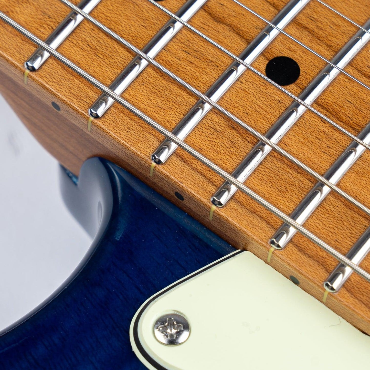 nk_c3_blue_neck Eart Guitars, NK-C3N, 5-Way Switch,1 Tone,1 Volume SSH Pickups Tremolo Bridge Electric Guitar, Blue