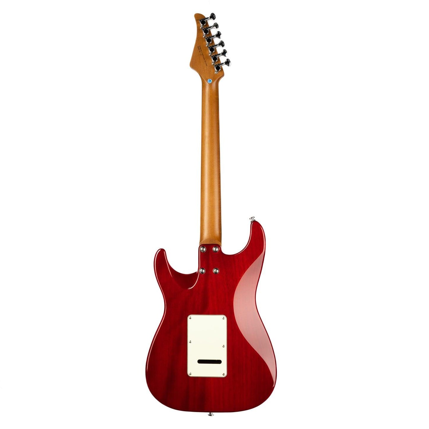 nk_c3_red_back Eart Guitars, NK-C3N, 2-Point Synchronized Tremolo bRIDGE Electric Guitar, Red
