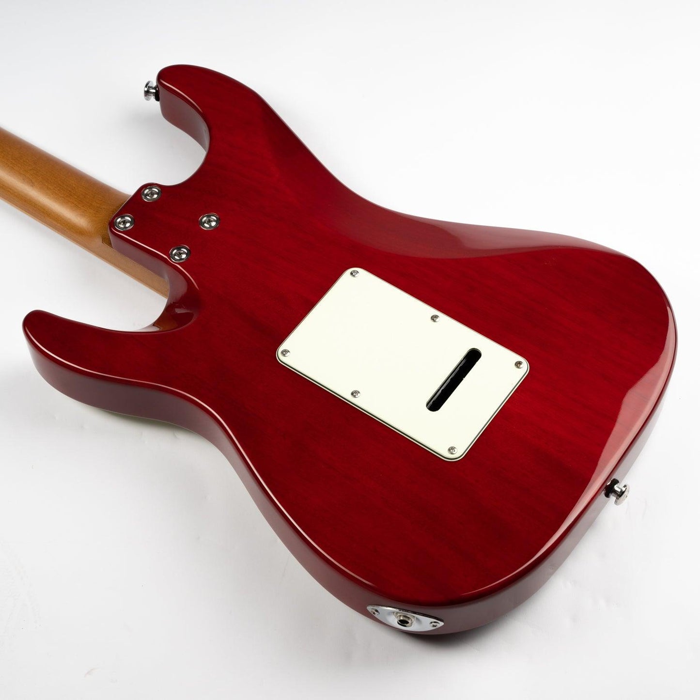 nk_c3_red_body_back Eart Guitars, NK-C3N, 2-Point Synchronized Tremolo bRIDGE Electric Guitar, Red