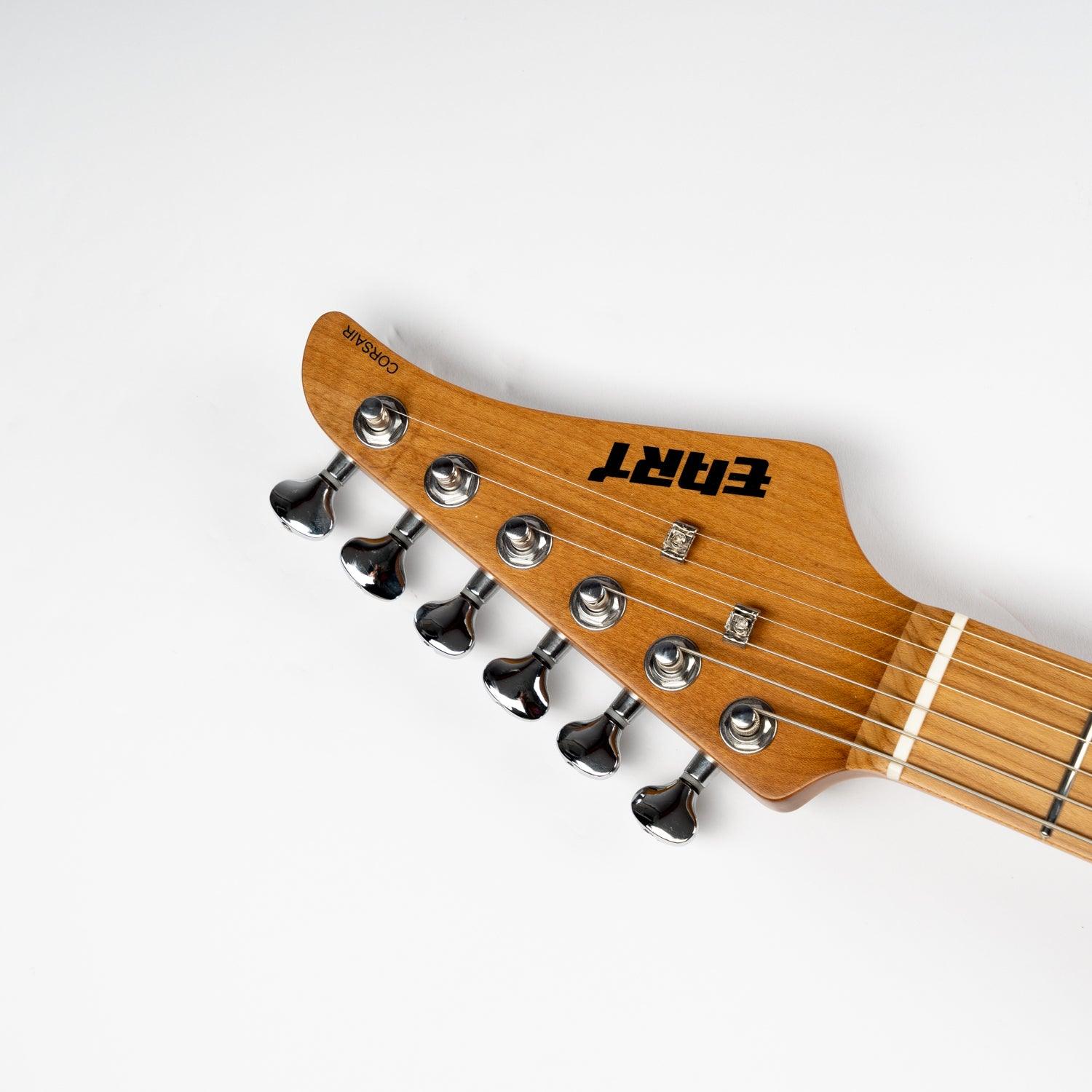 nk_c3_red_headstock_front Eart Guitars, NK-C3N, 2-Point Synchronized Tremolo bRIDGE Electric Guitar, Red