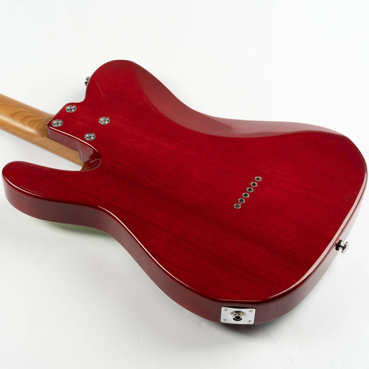 nkc1_red_body_back Eart Guitars, NK-C1(N), Single Coil Pickups, 3-saddle Bridge Electric Guitar, Red