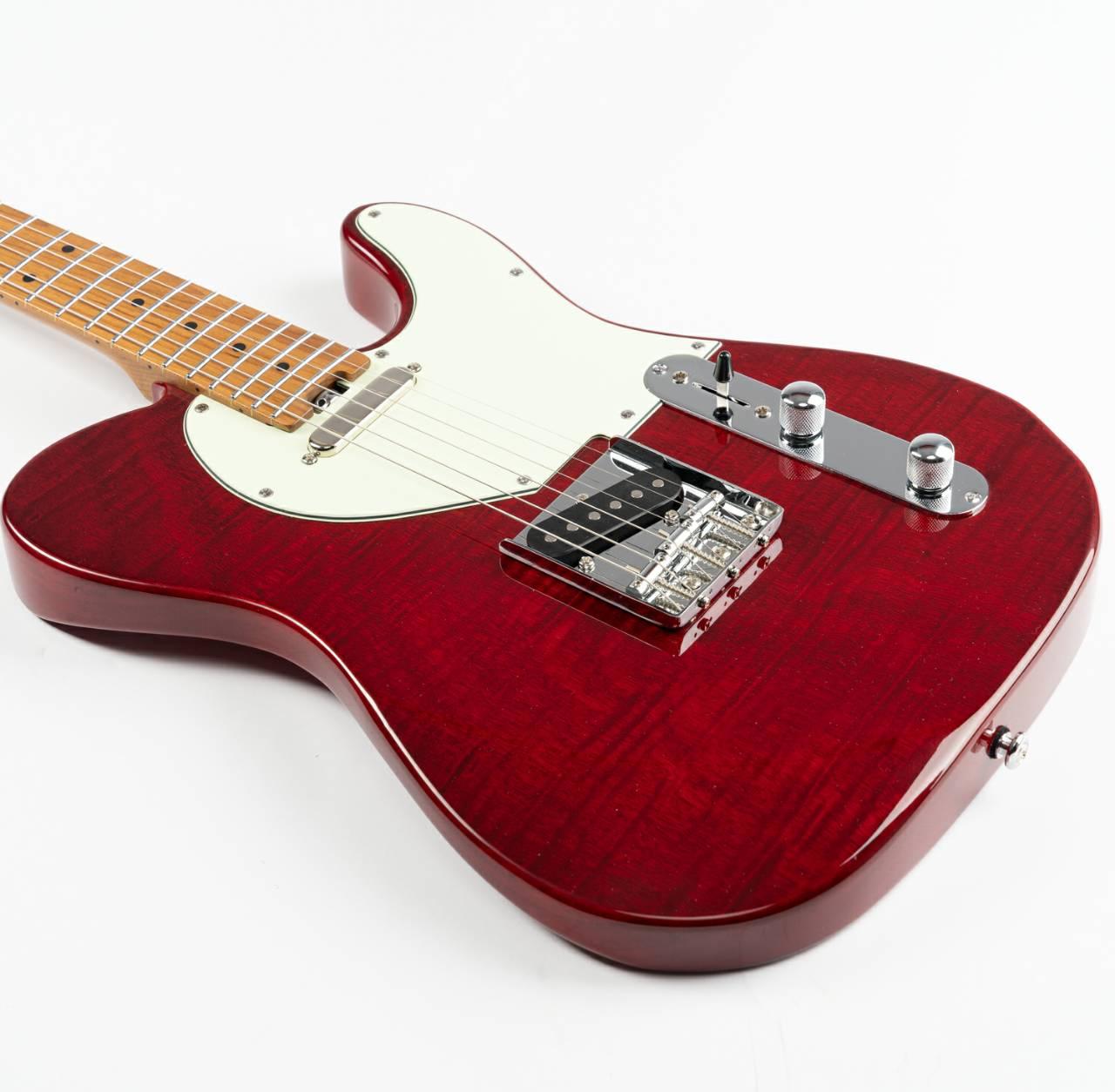 nkc1_red_body_front Eart Guitars, NK-C1(N), Single Coil Pickups, 3-saddle Bridge Electric Guitar, Red