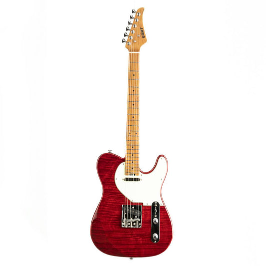 nkc1_red_front Eart Guitars, NK-C1(N), Single Coil Pickups, 3-saddle Bridge Electric Guitar, Red