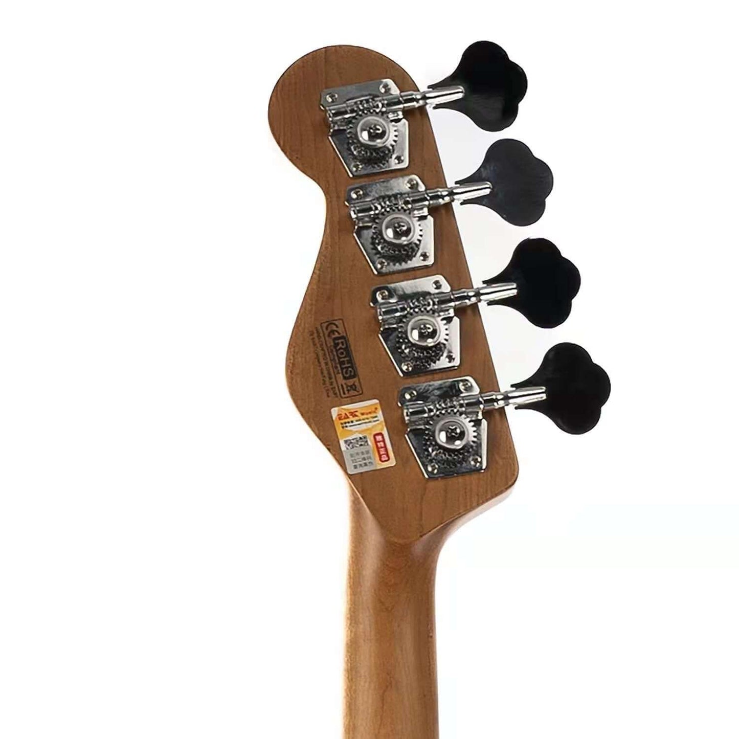 BLACK_4 Eart Guitars, B-10, Roasted Maple Neck Mahogany Body 4 Strings Bass Guitars