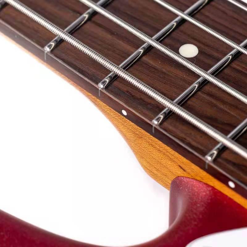 EART_bass_B-100_neck_detail Eart guitars, B-100, Roasted Maple Neck Rosewood Fingerboard 4 Strings Bass