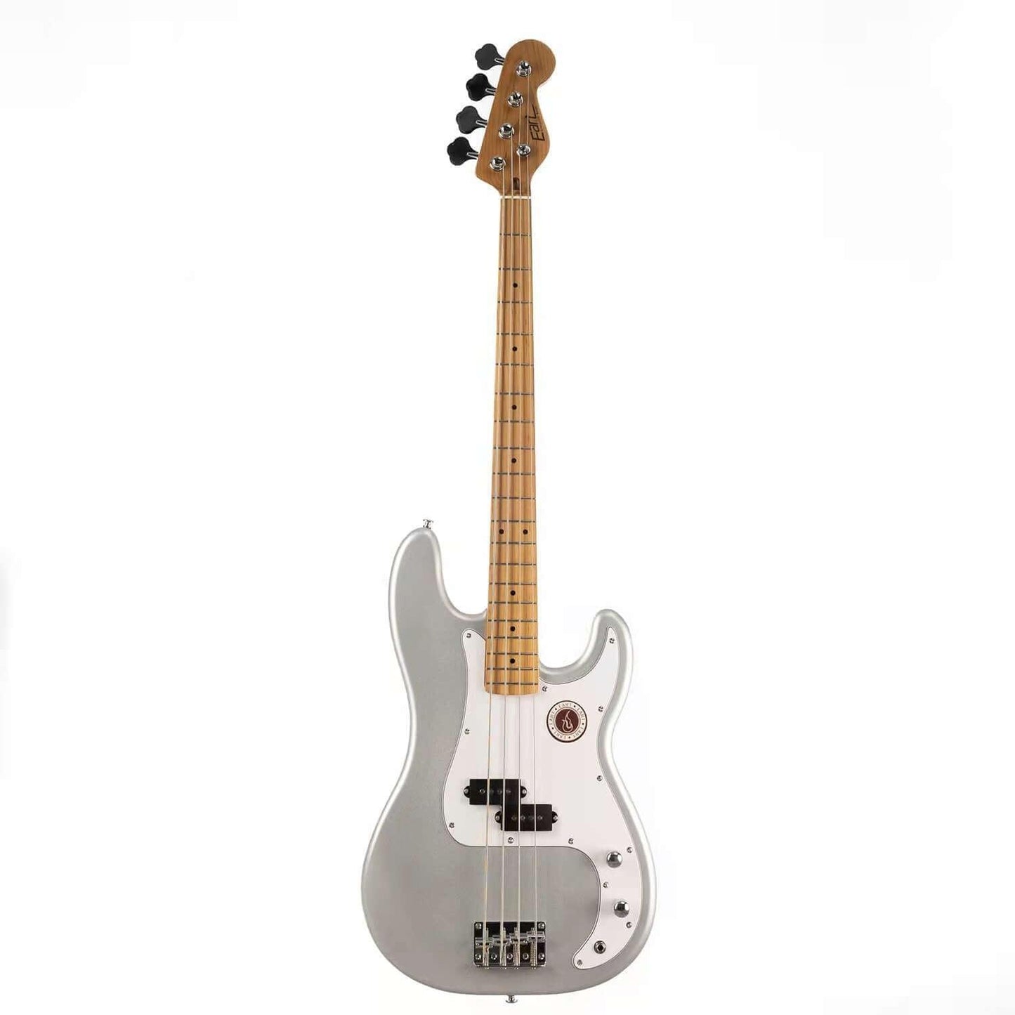 EART_bass_B-10_silver Eart Guitars, B-10, Roasted Maple Neck Mahogany Body 4 Strings Bass Guitars