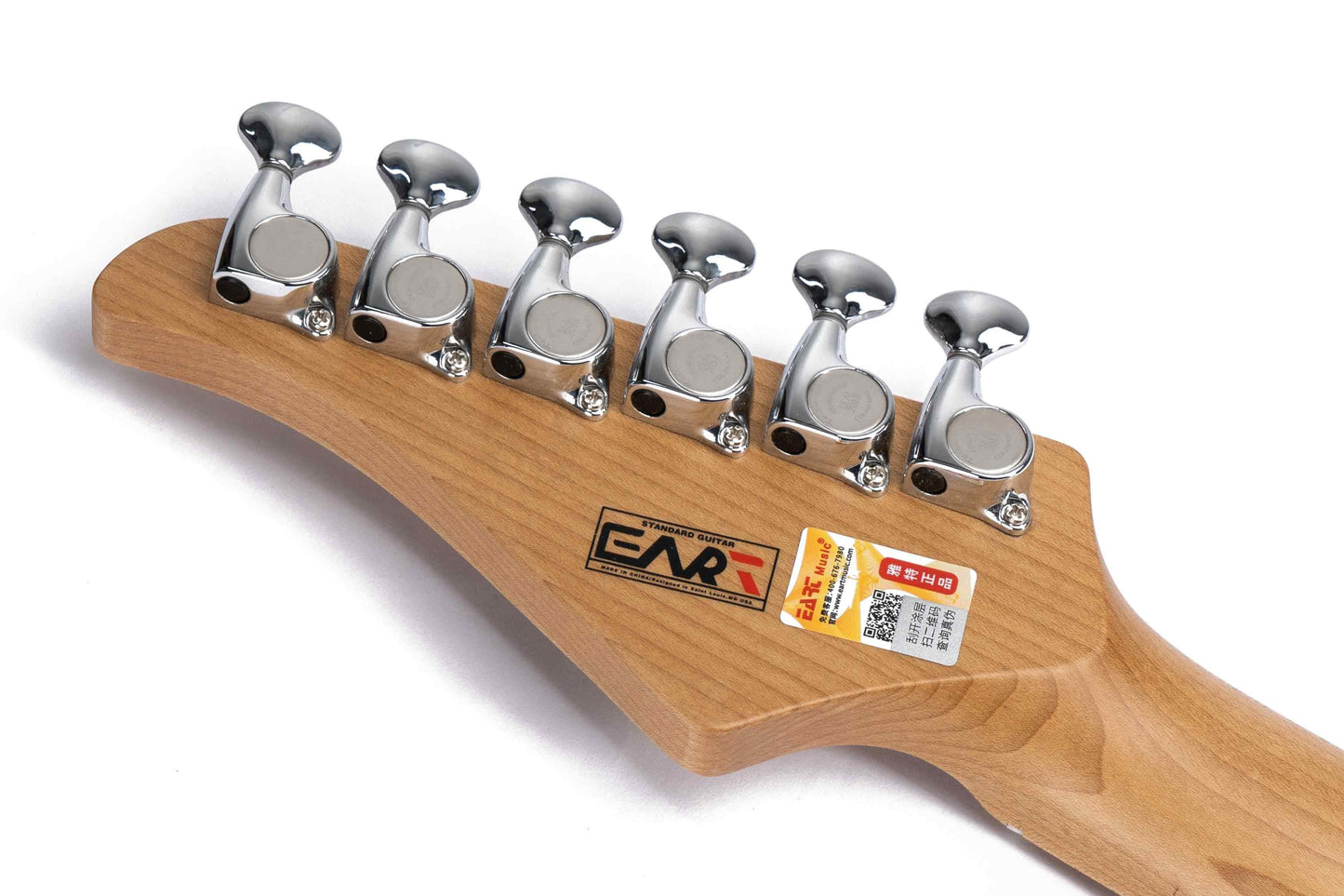 EART_electric_guitar_E-3S_headstock_back Eart Guitars, E-3S, Modern HH Pickups Roasted Mahogany Electric Guitars