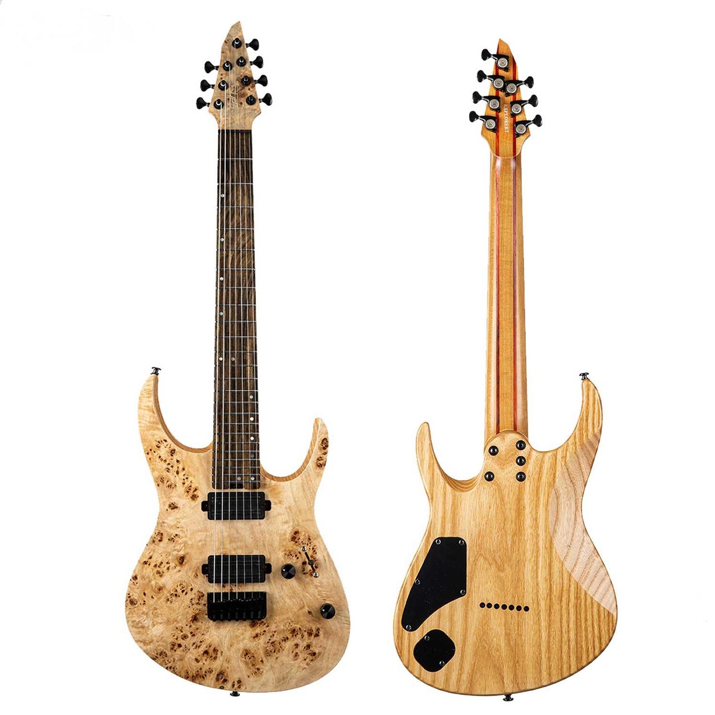EART_electric_guitar_H7_explorer_natural_color Eart Guitars, H7S Model, Heavy Metal 7 Strings Electric Guitars