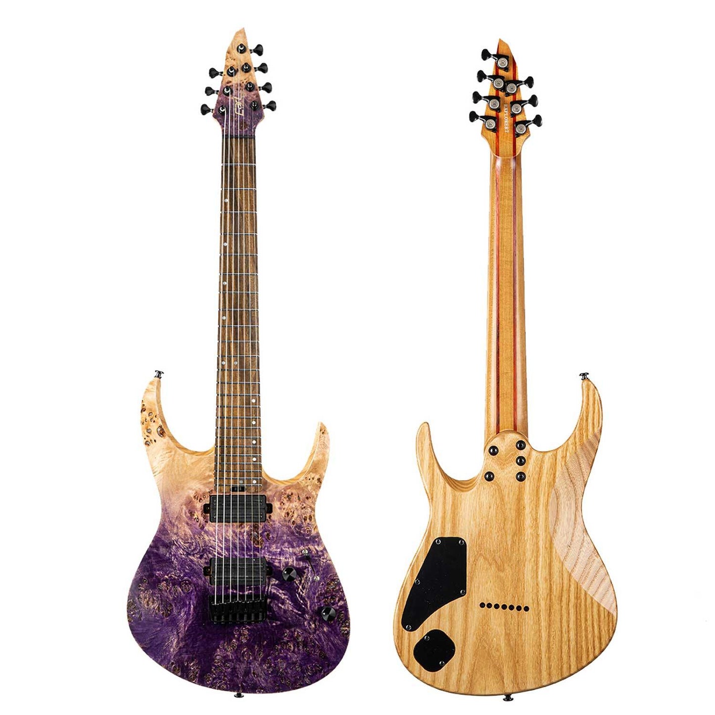EART_electric_guitar_H7_explorer_purple_faded Eart Guitars, H7S Model, Heavy Metal 7 Strings Electric Guitars