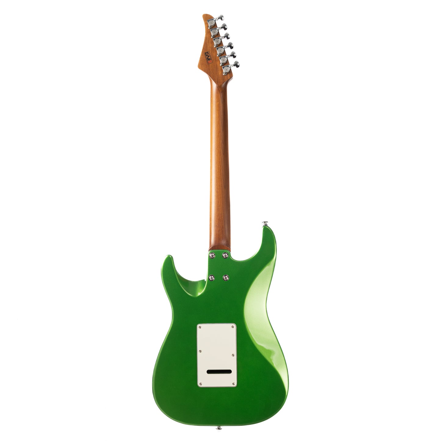 EART Guitars, DMX-9, NK-S Standard Shape 2-Point Synchronized Steel Saddle Tremolo Bridge Electric Guitar, Pearl Green