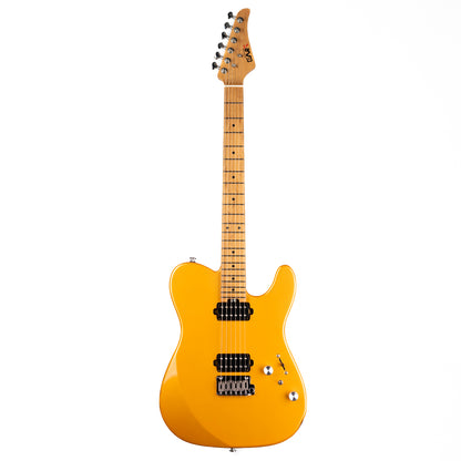 Eart Guitars, TL-380 Modern Tremolo Humbucker Pickups with Mini Switch Electric Guitars, Gold