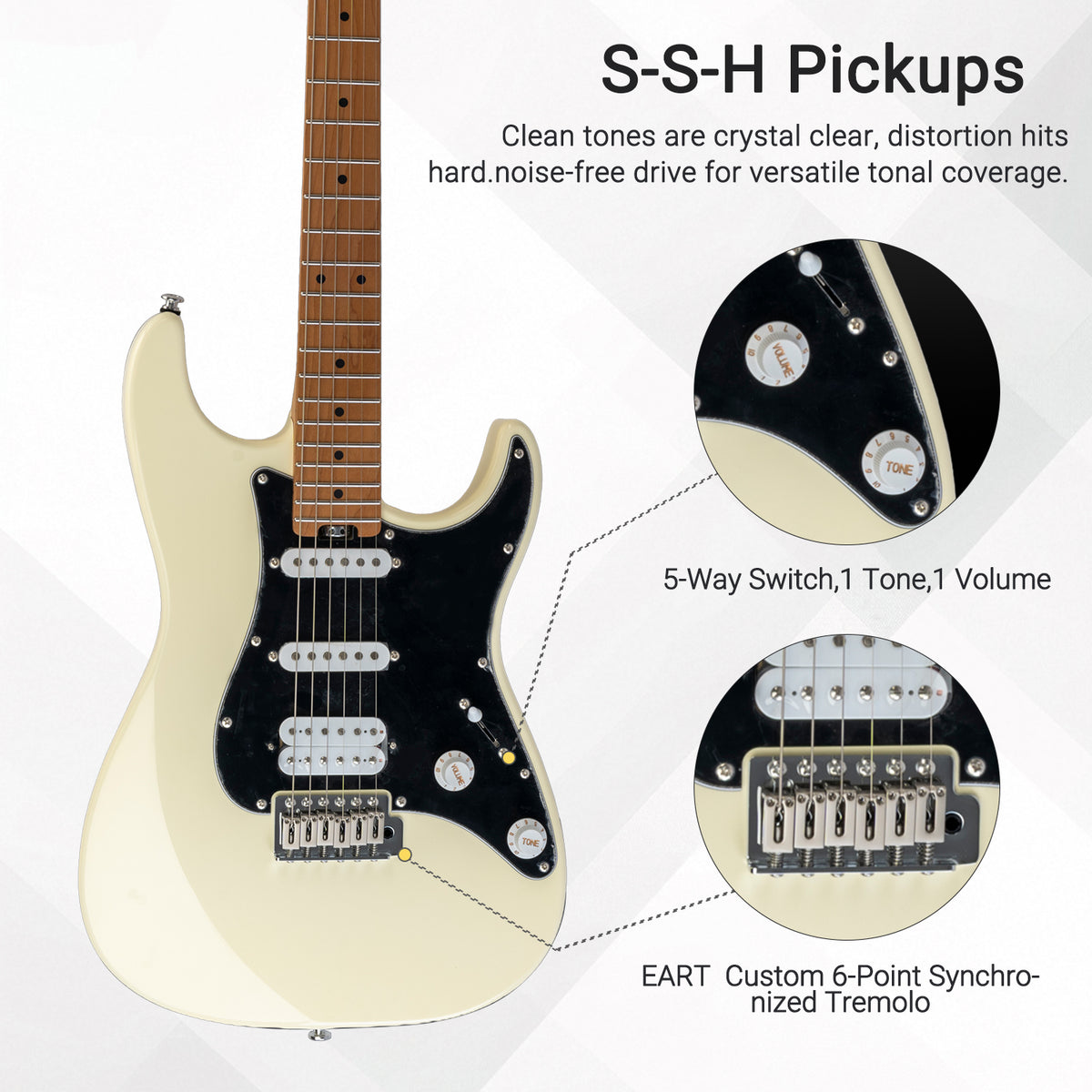 3_1_c4221cb0-44ec-4378-be0f-e70d91f434dd EART Neo-Stage Boost (ST2C) Electric Guitar | Roasted Mahogany Body, Stainless Steel Frets & HSS Pickups