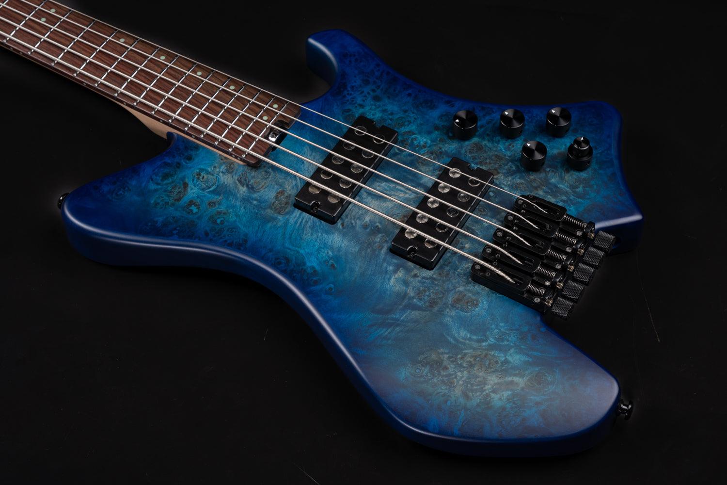 16dc5aae31b1fe36efc9d237129d029f_origin_1 Eart Guitars, BW-5, Roasted Bookmatch Mahogany Body 5 String Bass