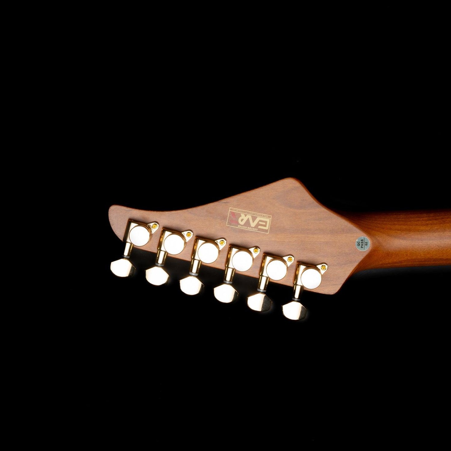 CLA-10XL-GD_headstock Eart Electric Guitars Chinese Lacquer Art CLA-10XL-GD