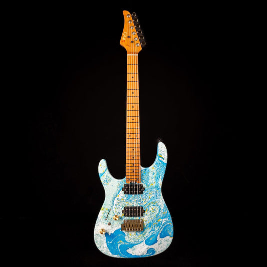 CLA-10XL-GD_main_image Eart Electric Guitars Chinese Lacquer Art CLA-10XL-GD