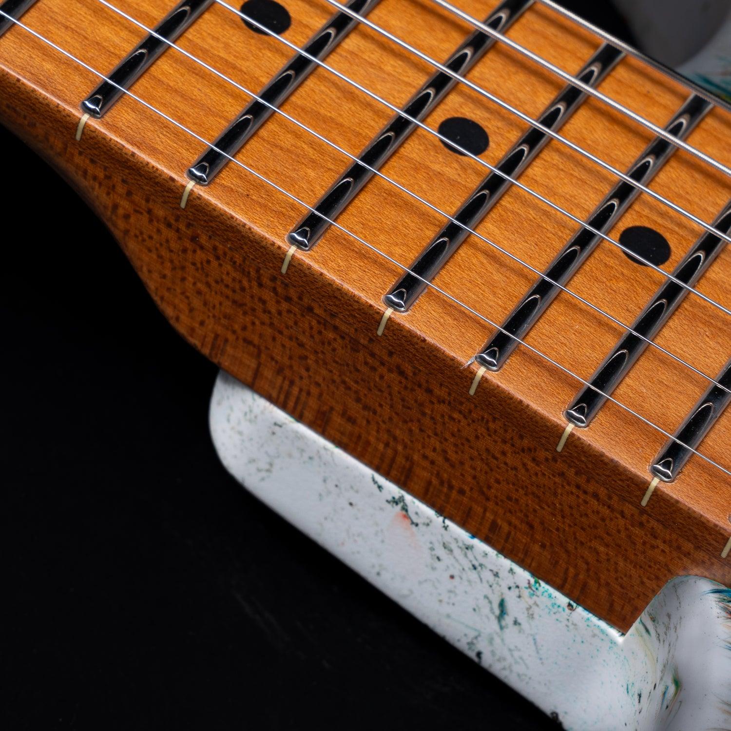CLA-10XL-GD_neck Eart Electric Guitars Chinese Lacquer Art CLA-10XL-GD