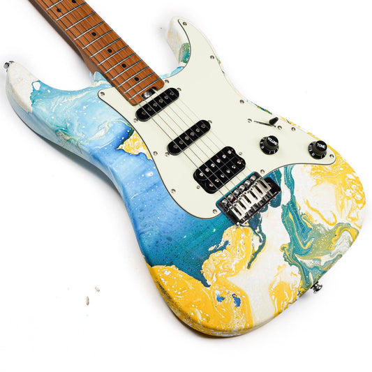 CLA-1E-PRO_body_front Eart Electric Guitars Chinese Lacquer Art CLA-1E-PRO