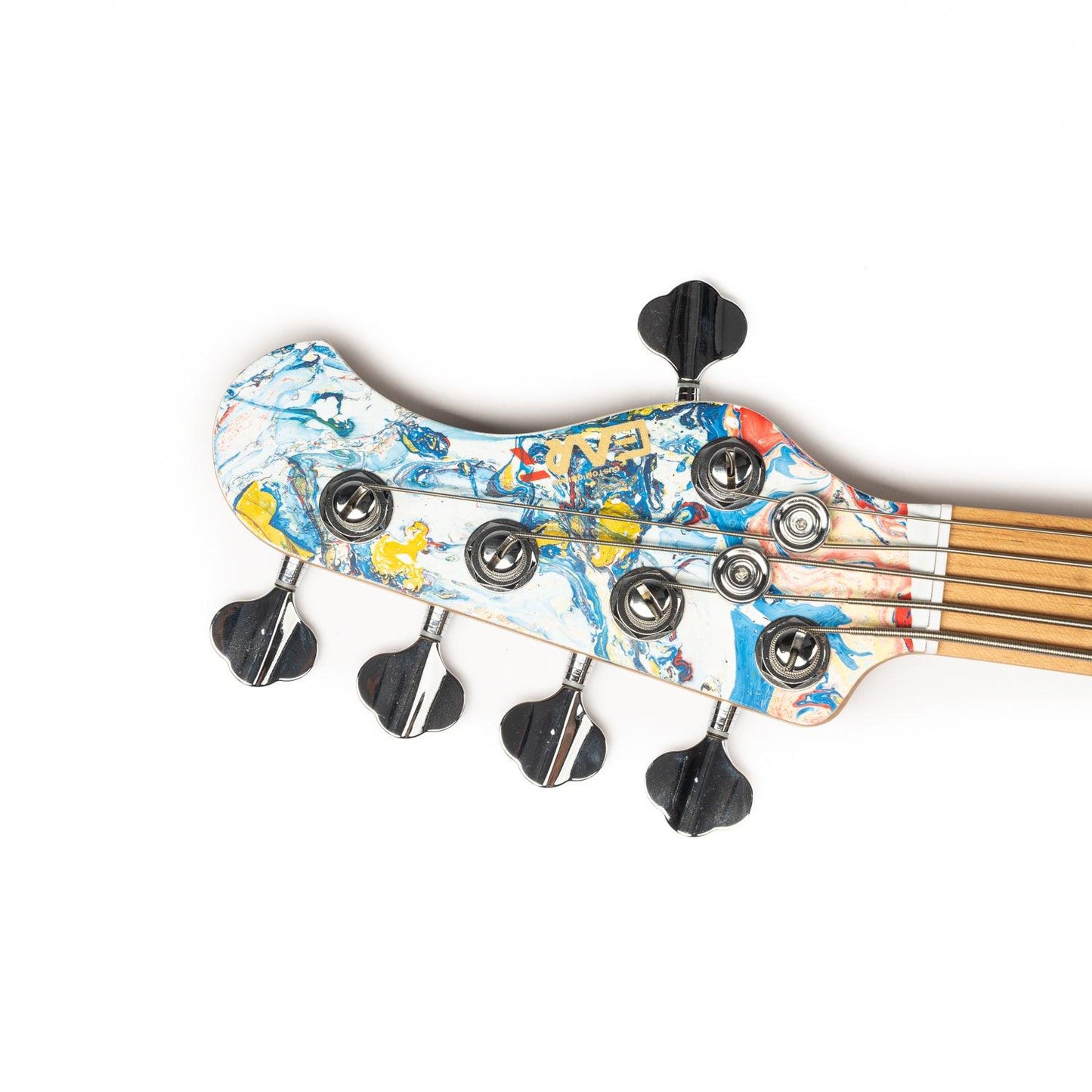 CLA-5B_headstock_front_view Eart Electric Guitars Bass Chinese Lacquer Art CLA-5B, 5 String Bass