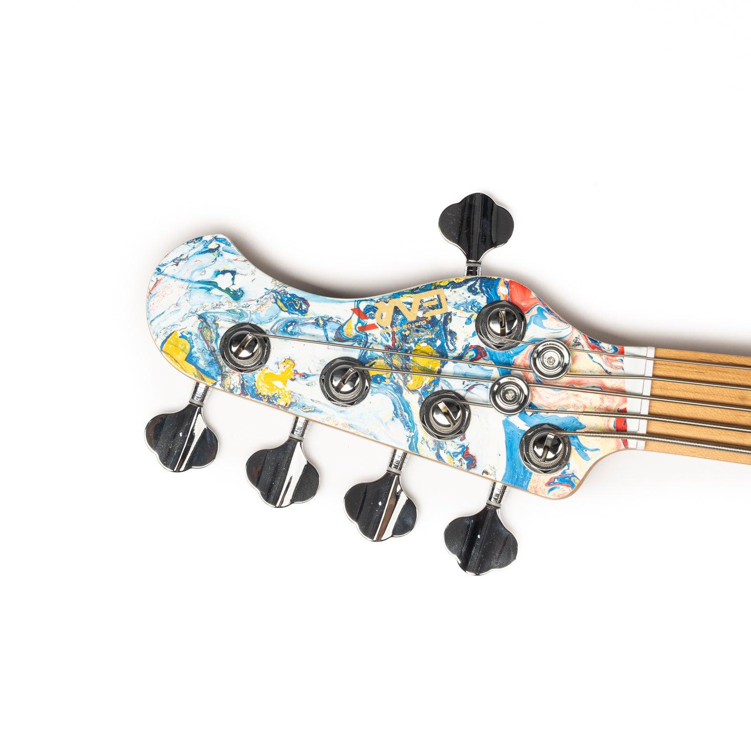 CLA-5B_headstock_front_view Eart Electric Guitars Bass Chinese Lacquer Art CLA-5B, 5 String Bass