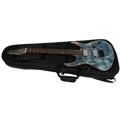 EART Gig Bag EHSG Bullet Case für Standard-E-Gitarren in voller Größe, Schwarz