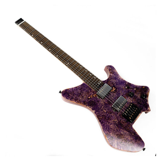 EART_electric_guitar_GW2_purple_main Eart Guitars, GW2 Solid Body Headless Electric Guitars, Right Handed Model Satin Finish , Purple