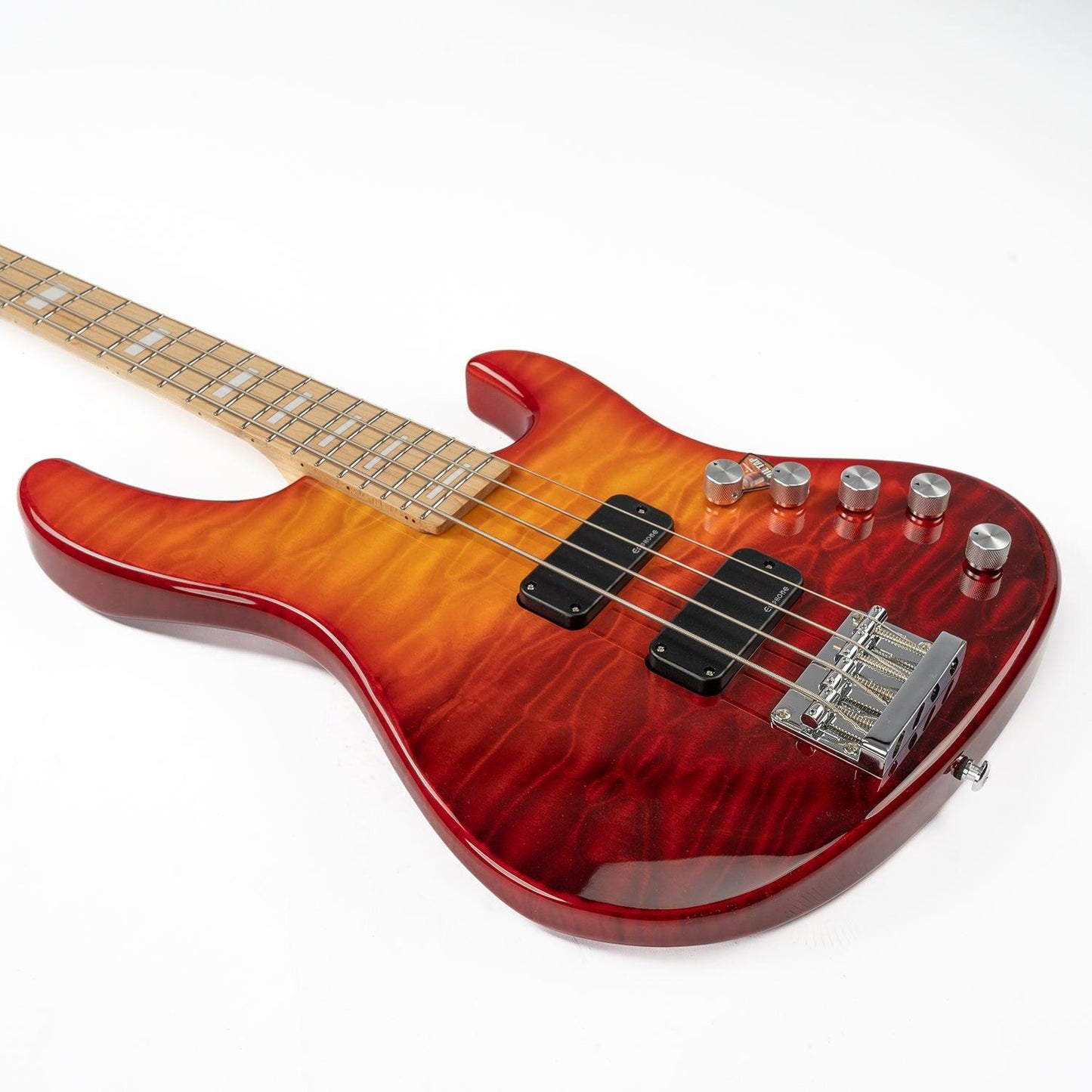 20220322132342 Eart Guitars, EB-004 Roasted Bookmatch Mahogany+Quilted Maple Bass