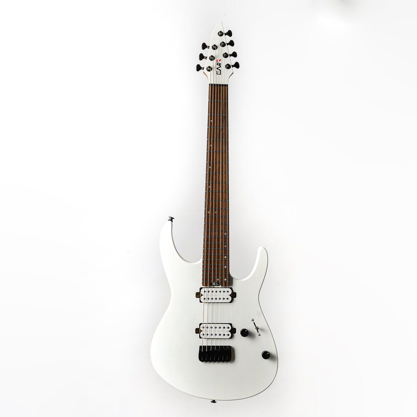 H7-SE_white Eart Guitars, H7-SE, 7-String Roasted Mahogany Electric Guitar, 5pc Roasted Maple+Padauk Neck, India Rosewood Fretboard