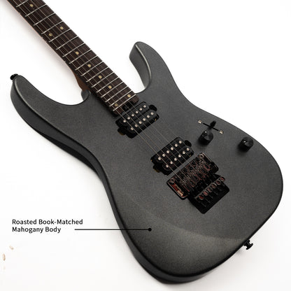 bd27e5f0bfb229f0a624c5d837fc1f25 Eart Guitars, NK-1980, Modern Electric Guitar Roasted Mahogany Body, Roasted Maple Neck, Stainless Steel Frets, Floyd Rose Tremolo, HH Pickups