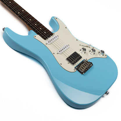 Eart Guitars, CP-1, HSS Humbucker Pickups Tremolo Bridge Electric Guitar, Sonic Blue