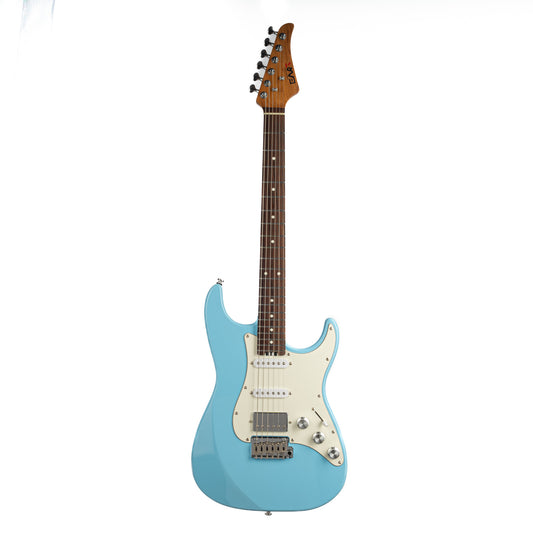 Eart Guitars, CP-1, HSS Humbucker Pickups Tremolo Bridge Electric Guitar, Sonic Blue
