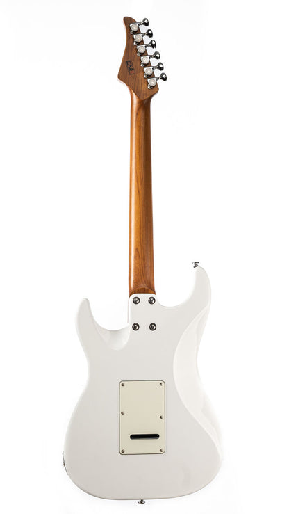 EART Guitars, DMX-9, Humbucker Pickups Tremolo Bridge Solid Full Electric Guitar, Pearl White