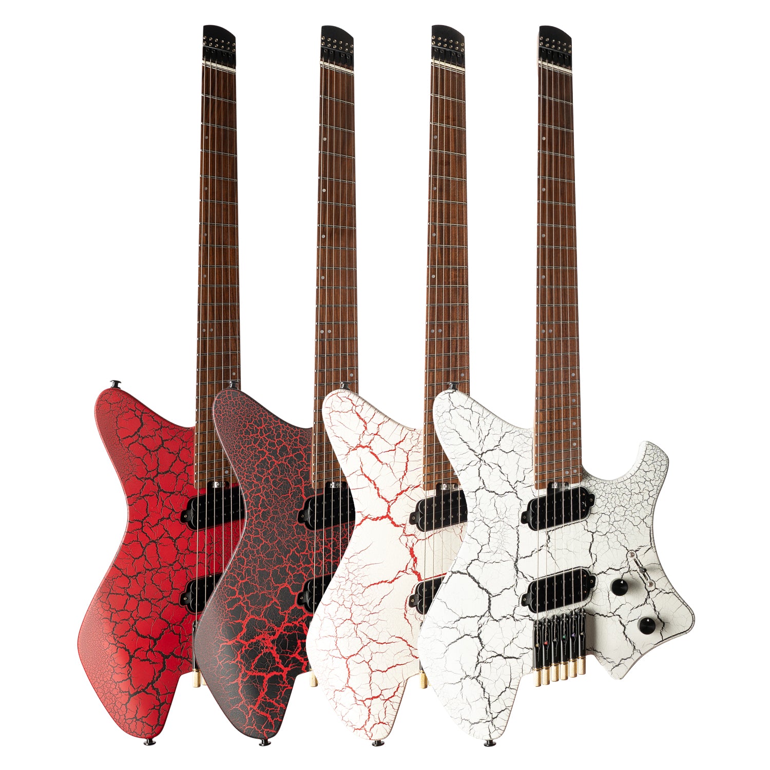 gw-6f Eart Guitars, GW-6F, 6 Strings, 3-Way Switch,1 Tone,1 Volume Fixed Bridge Headless Electric Guitar
