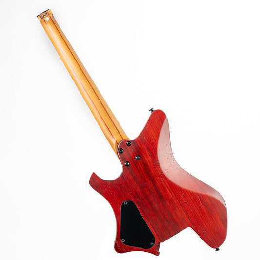 gw2_purple_back Eart Guitars, GW2 Solid Body Headless Electric Guitars, Right Handed Model Satin Finish , Purple