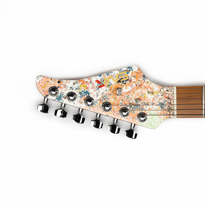 EART Electric Guitar DMX-10HLA-PRO, Satin Handmade Lacquer Art
